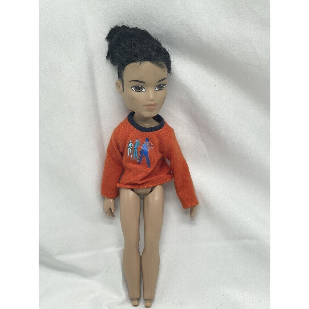 Bratz Boyz Boy EITAN Doll Brown Hair Brown Eyes Navy Blue Shorts No Legs 2003